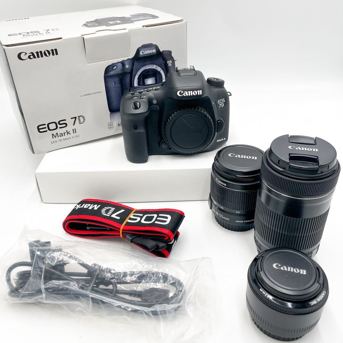 ○ 【売り切り】Canon キヤノン EOS 7D Mark Ⅱ マーク2 EF 50mm 55