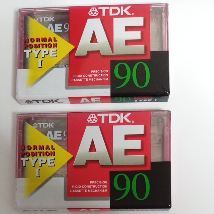 未使用　カセットテープ　TDK AE90 ノーマルポジション２本