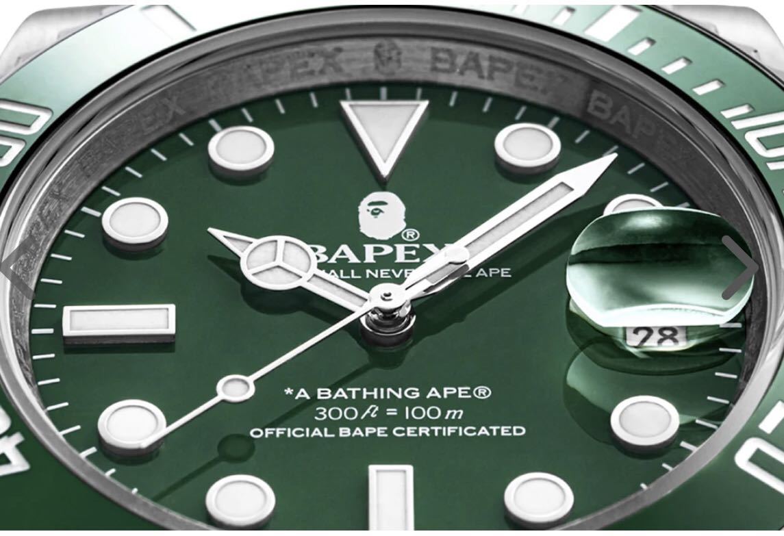 新品 A BATHING APE TYPE 1 BAPEX GREEN タイプ1 ベイペックス