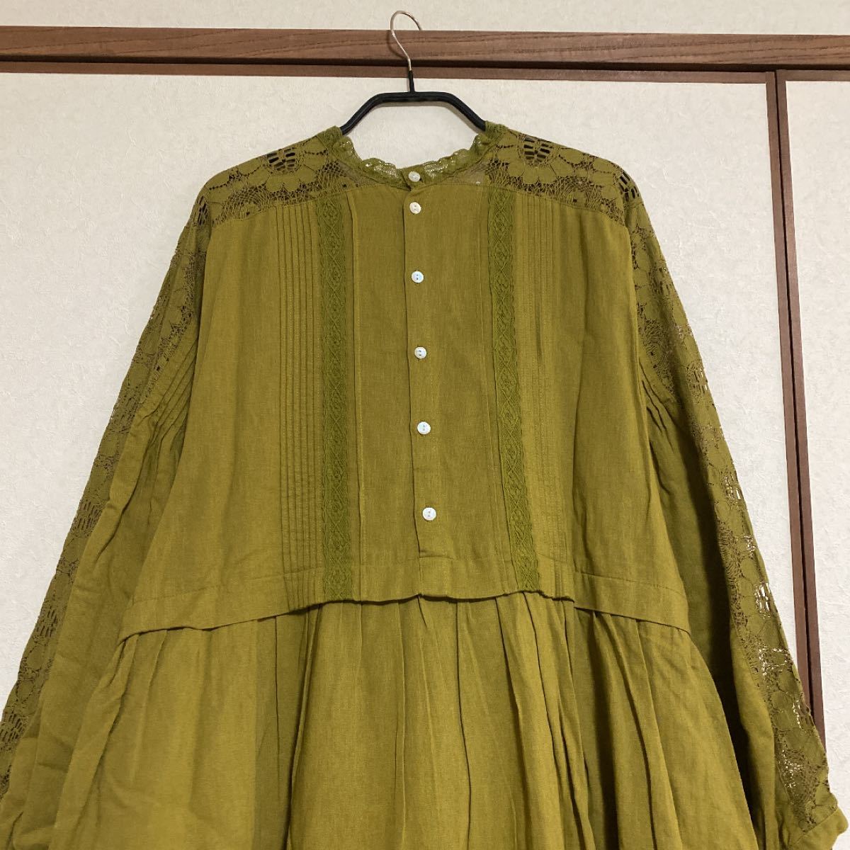 値下げ!サマンサモスモス 花の透かしレース貼りワンピース lsEGNCRIfK