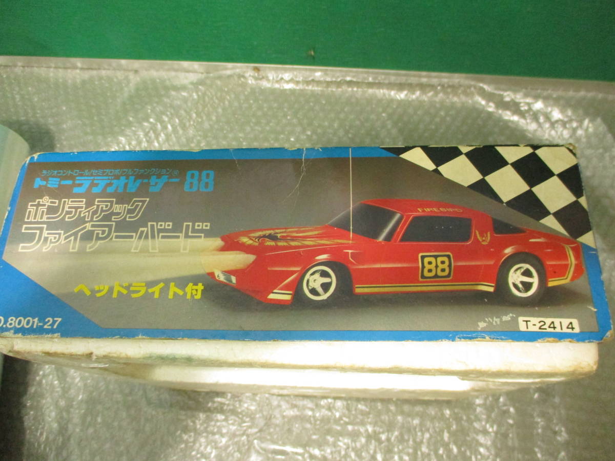 TOMY Tommy lateore-sa88 Pontiac Firebird 1/20 radio-controller old toy that time thing 