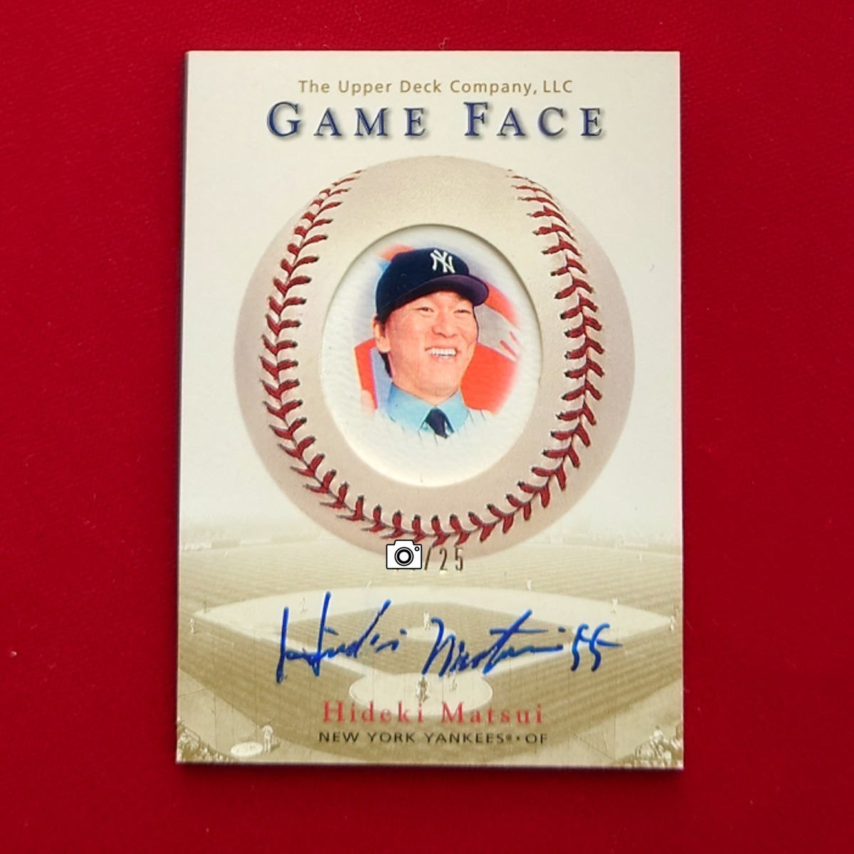 ◆【25枚限定 Auto】Hideki Matsui MLB 2003 UD Game Face Autographed card card#A-HM　◇検索：松井秀喜 直筆サイン Yankees ヤンキース