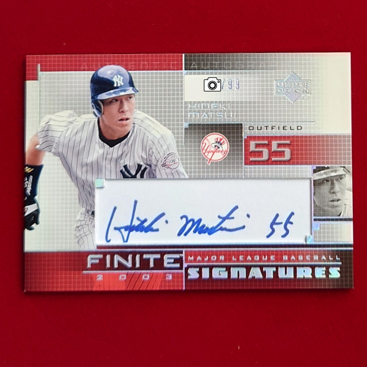 ◆Hideki Matsui【99枚限定 Auto card】 MLB 2003 UD Finite Signatures Yankees　（検）松井秀喜 ヤンキース 直筆サイン ルーキー年