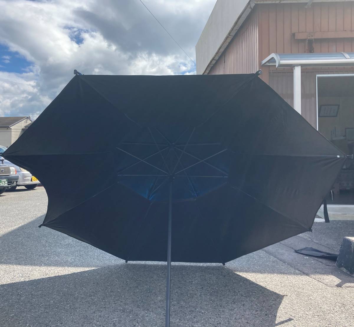 ☆ 釣り具 ☆ ベルモント ジャンボパラソル 120cm(閉) 220cm(開