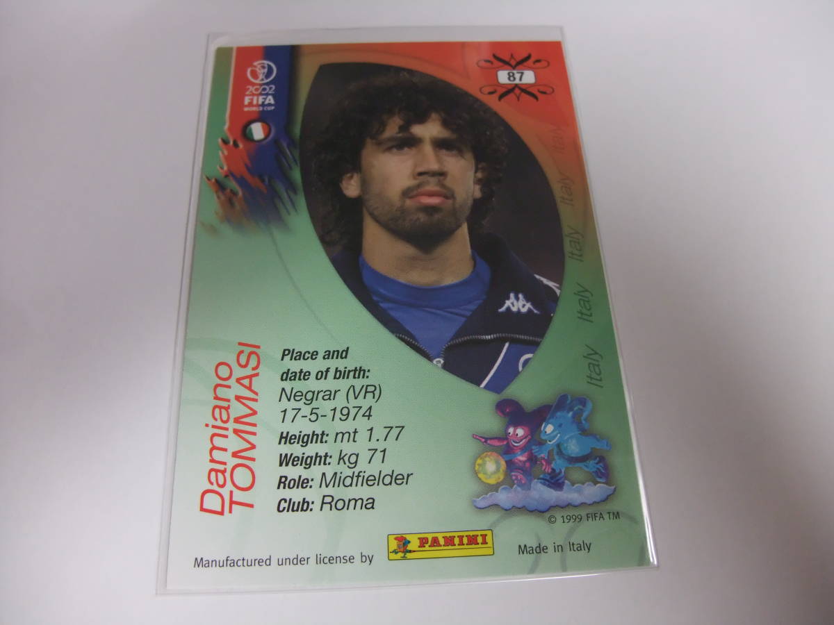 FIFA 2002 87 ダミアーノ・トンマージ DAMIANO TOMMASI イタリア カード サッカー PANINI_画像2