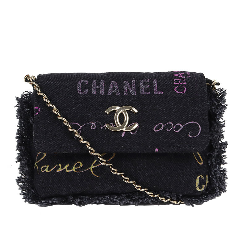 シャネル CHANEL CCロゴ フリンジ ミニチェーンショルダーバッグ