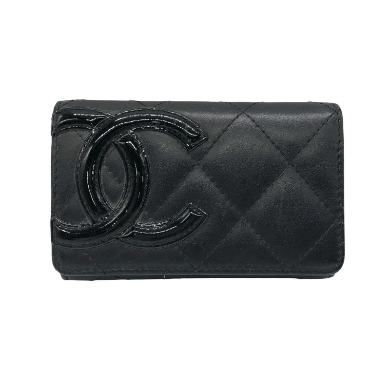 シャネル CHANEL カンボンカードケース A50081 ブラック カードケース