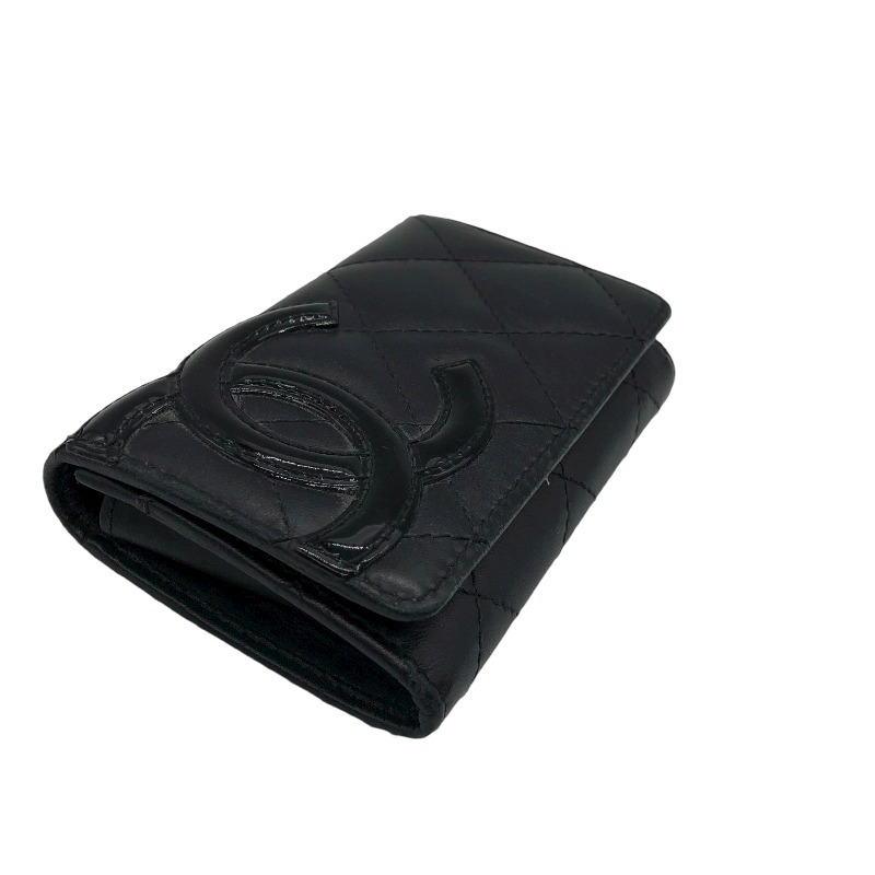 シャネル CHANEL カンボンカードケース A50081 ブラック カードケース