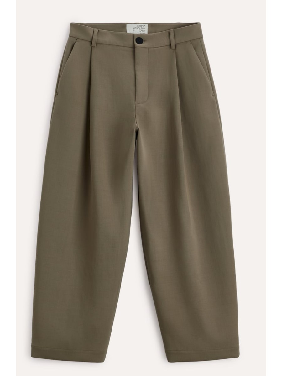 新品タグ付き Studio Nicholson + ZARA プリーツパンツ EU36 スタジオニコルソン×ザラ