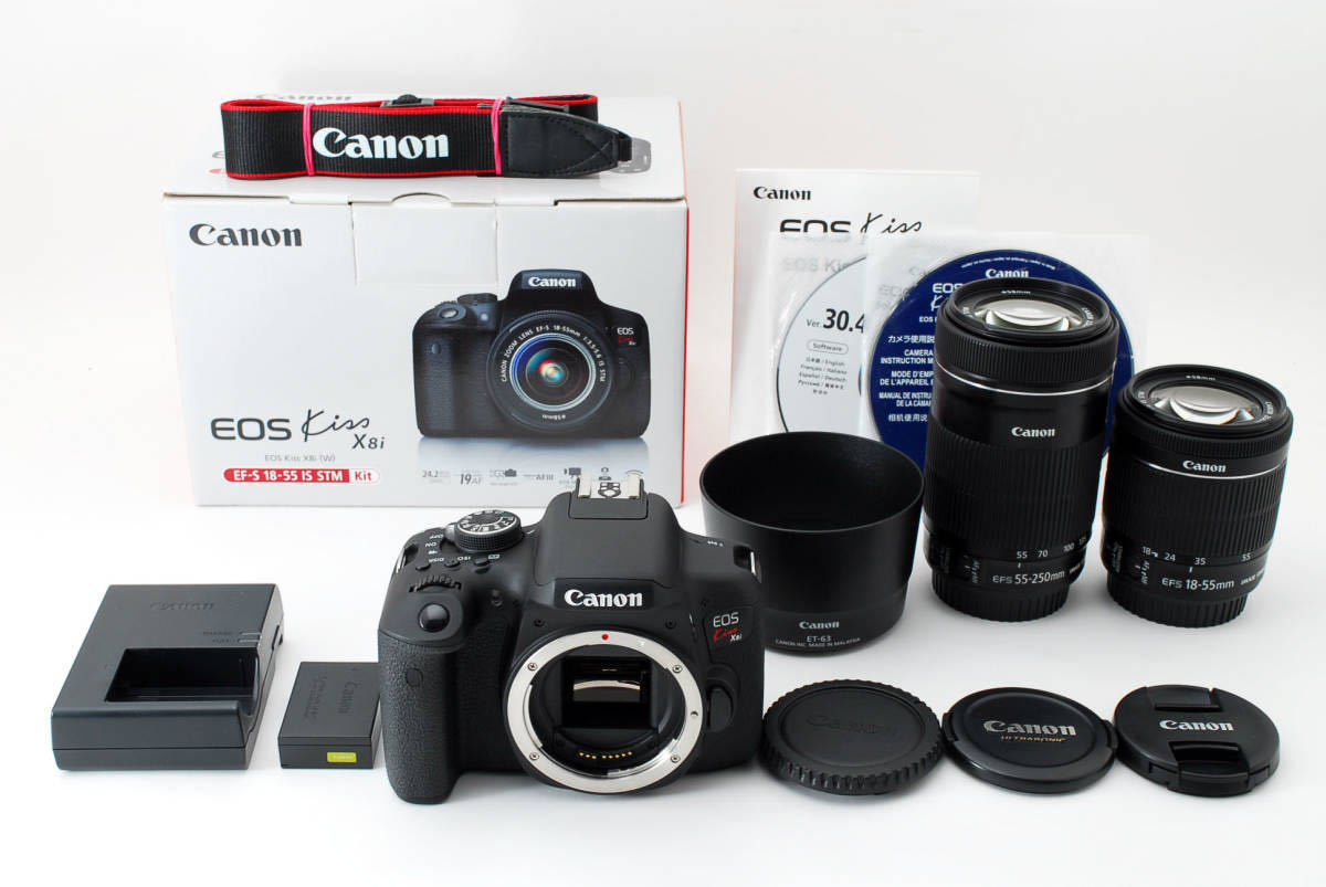 得価 ヤフオク! Canon EOS Kiss X8i ダブルズームキッ