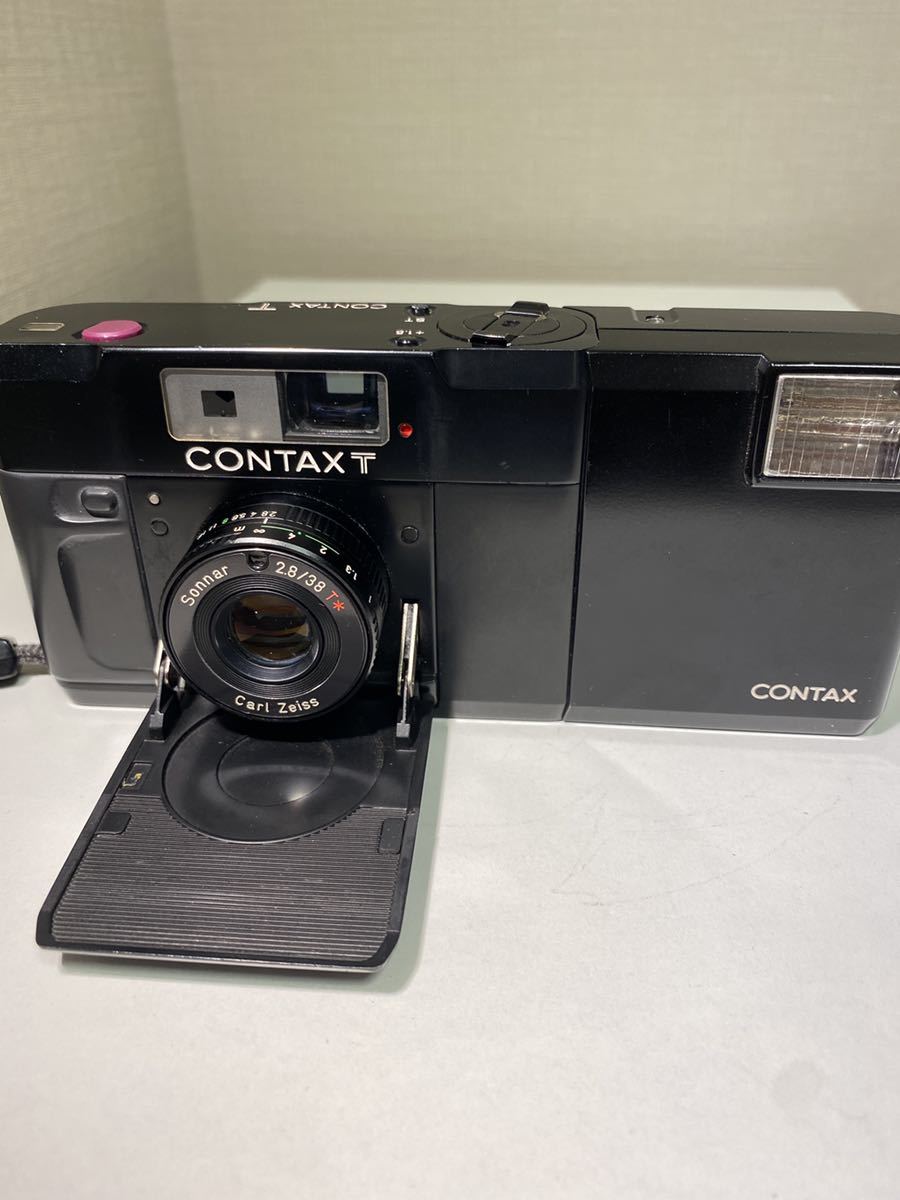 人気のブラック ストラップ付】CONTAX コンタックス T初代 Sonnar 38mm