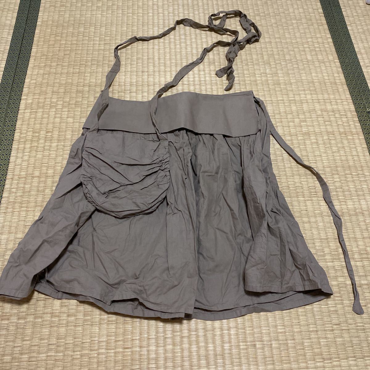  pulley nPREEN lady's for women AGOSTO Agosto XS cotton cotton imported car khaki skirt gathered skirt tuck 