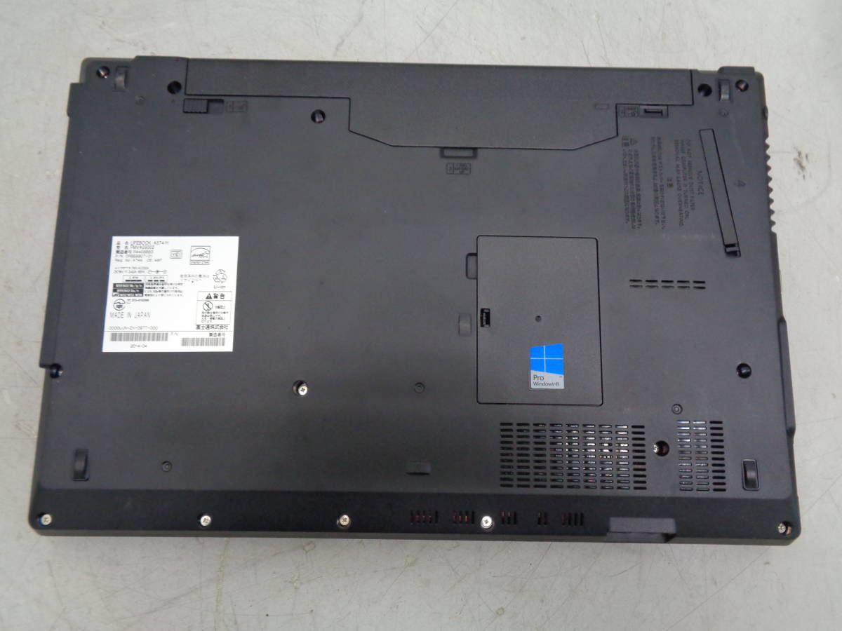 激安/新作 MK6250 Fujitsu 富士通 LIFEBOOK A574/H Core i5 Win8 pro FMVA05002 ノートパソコン