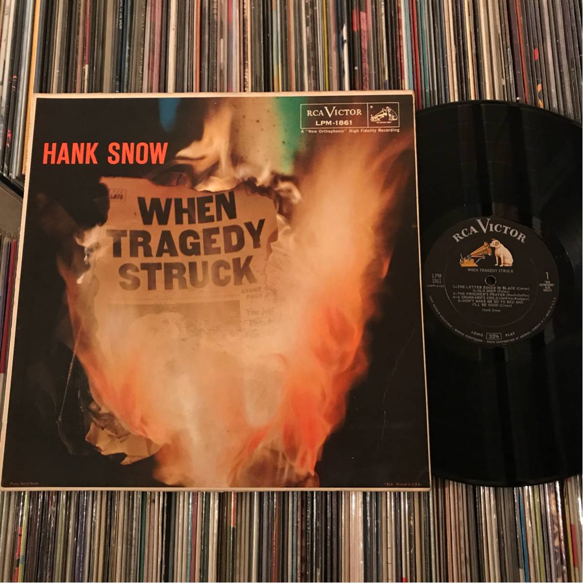HANK SNOW US Orig LP WHEN TRAGEDY STRUCK_画像1