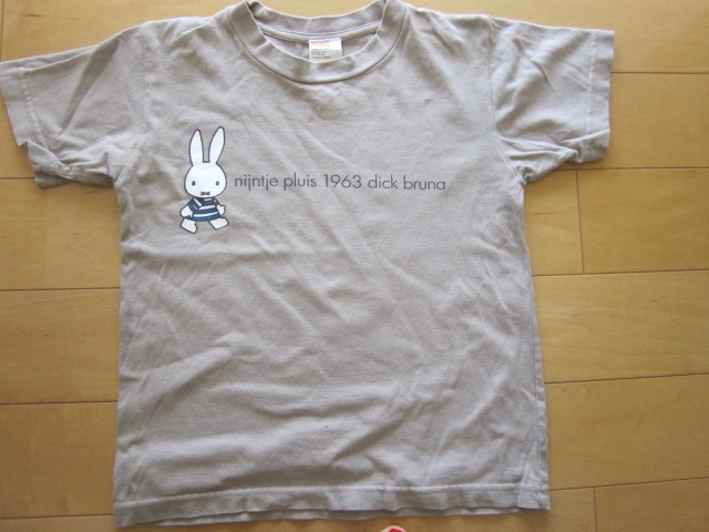 *USED* rare! Miffy T-shirt 50years With miffy Miffy T-shirt 130-S( child from adult till )