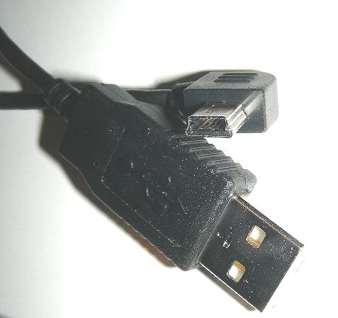 L型USB2.0ケーブル16cmミニB接続方式ポータブルHDDや各種機器等向け未使用Logitec製バルク新品_A_画像3