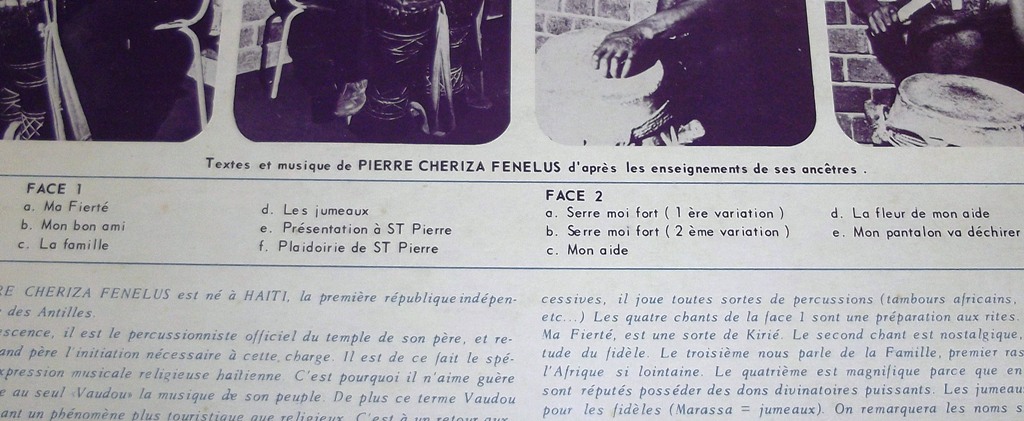 Pierre Chriza Fnlus　[ Au Dela Du Vaudoo - Gou-oui-yor ]　LP　パーカッション_画像3