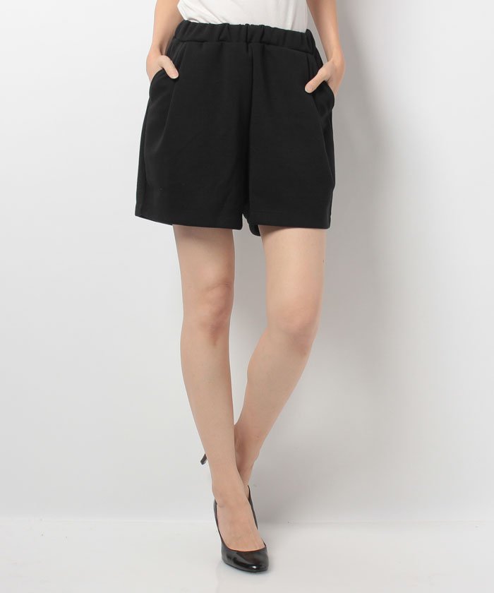 AZUL by moussy azur bai Moussy cardboard knitted culotte pants short pants S 54~64cm black 