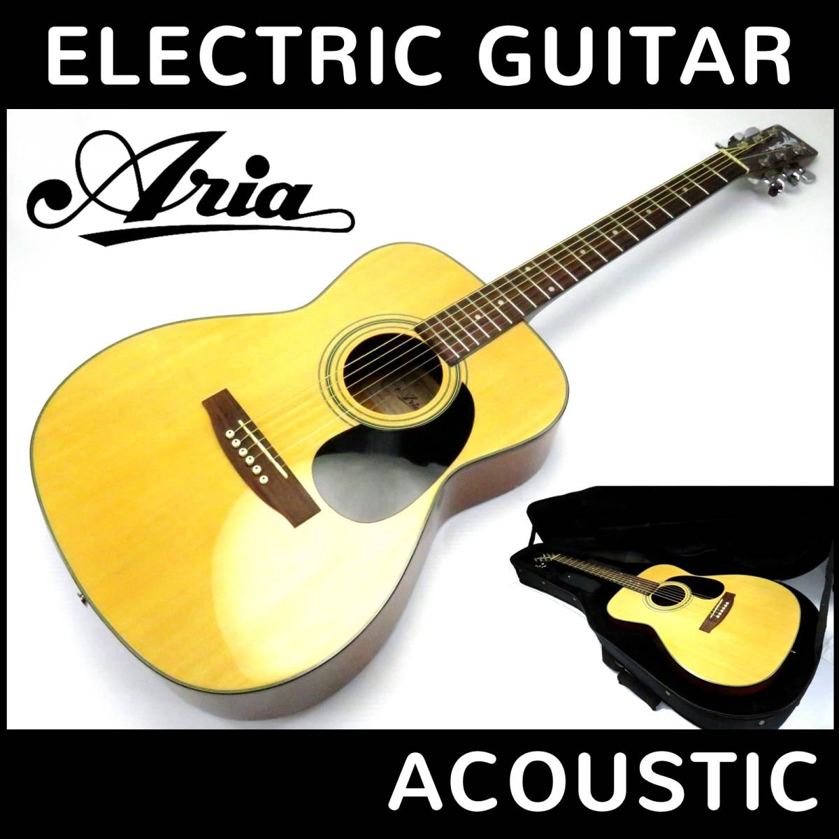 最終値下げ。ARIA アコースティックギターADF-200 N - 通販