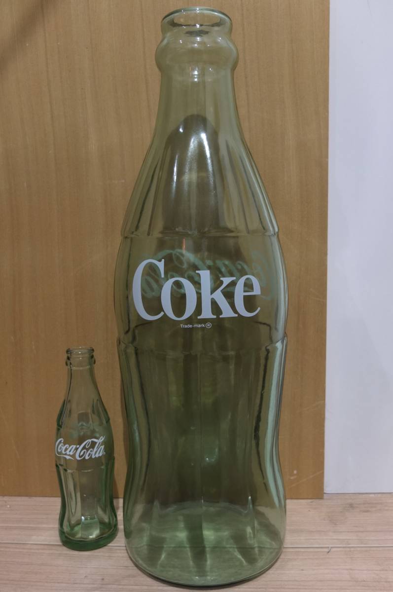 1960-70 годы Coca Cola витрина для дисплей бутылка стеклянный бутылка retro Vintage очень большой 50.5 см ценный coca cola табличка ограничение не продается 