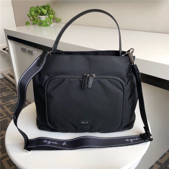 新品 アニエスベー 2way トートバッグ ショルダーバッグ ナイロン