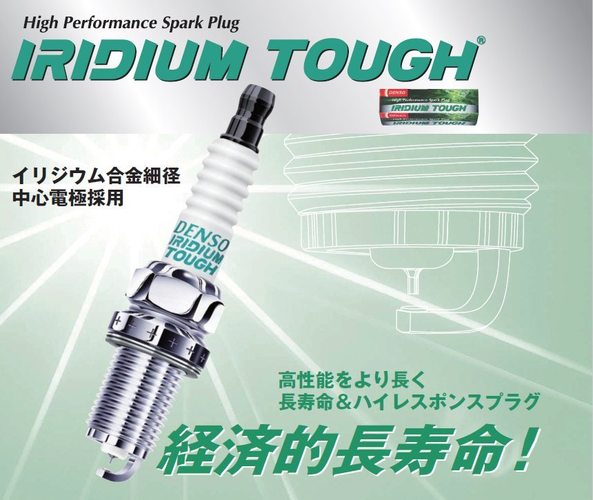 DENSO iridium plug TOUGH [VXUH22I-5656-3]3 pcs set Move / custom L175S*L185S KF-DET(DOHC*T/C) [ free shipping ]