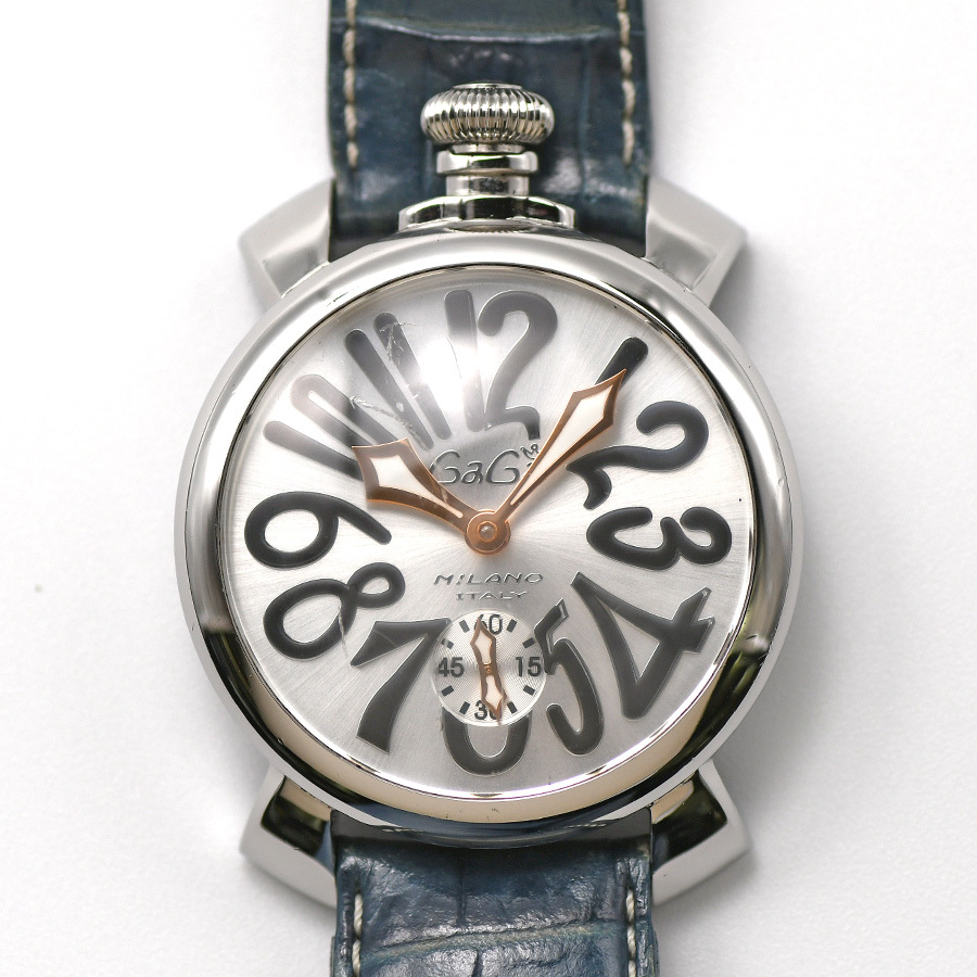ガガミラノ GaGa MILANO マヌアーレ48MM 手巻き 5010.07S メンズ 紳士