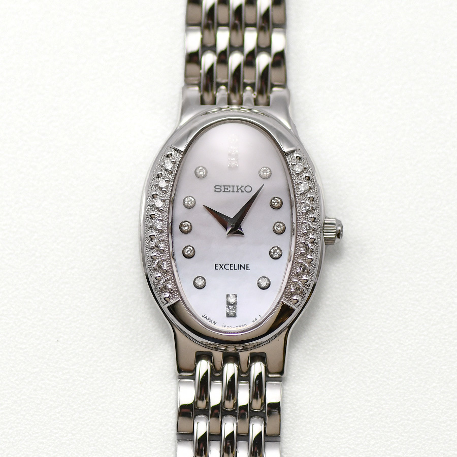 SEIKO セイコー EXCELINE エクセリーヌ クォーツ 1F20-0BG0 ダイヤ