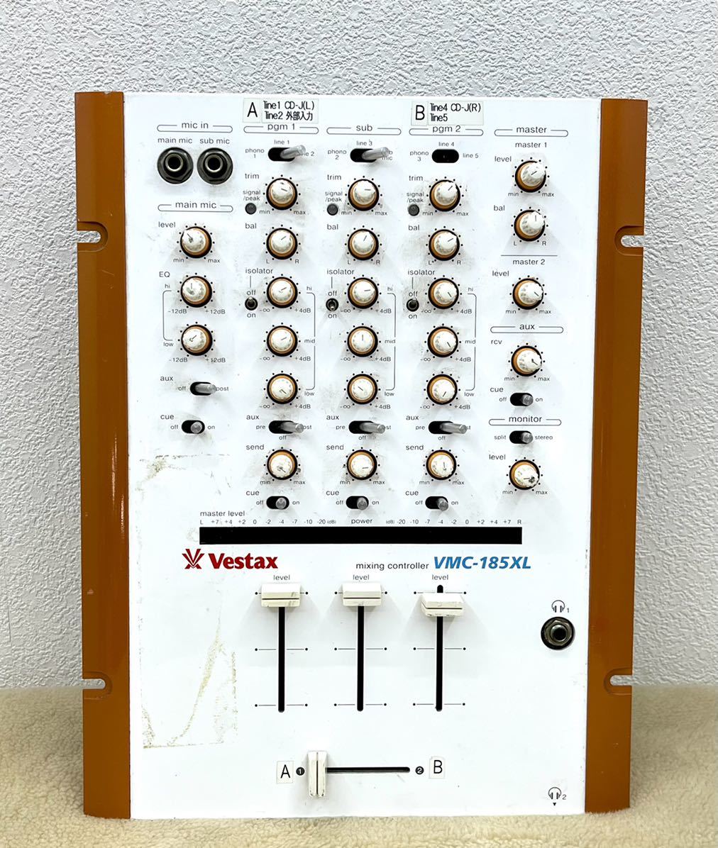 動作未確認□Vestax VMC-185XL DJミキサー 音響機材 ベスタクス