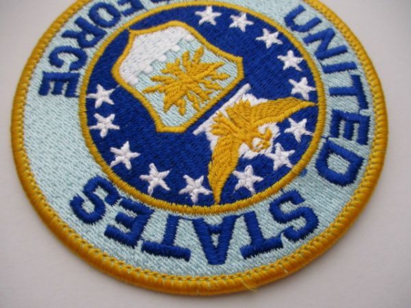 【送料無料】アメリカ空軍UNITED STATES AIR FORCEパッチ刺繍ワッペン/DミリタリーpatchesエンブレムEMBLEM米空軍USAF米軍ロゴ M50_画像3