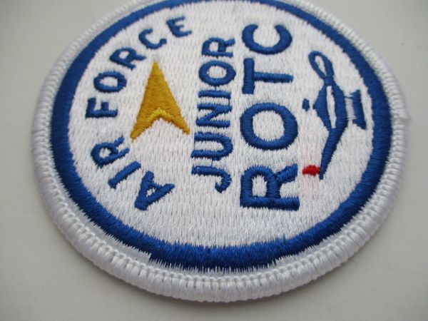 【送料無料】アメリカ空軍AIR FORCE JUNIOR ROTCパッチ刺繍ワッペン/AFJROTC航空大学AIR FORCE米空軍USAF米軍USミリタリー M50_画像2