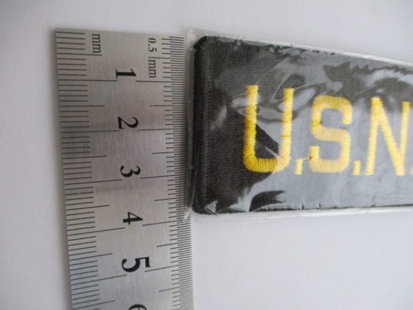 【送料無料】アメリカ海軍U.S.NAVYネーム タブ パッチ刺繍ワッペン/patches黒UNITED STATESネイビーNAVY米海軍USN米軍A M51_画像8