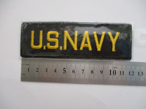 【送料無料】アメリカ海軍U.S.NAVYネーム タブ パッチ刺繍ワッペン/patches黒UNITED STATESネイビーNAVY米海軍USN米軍A M51_画像7