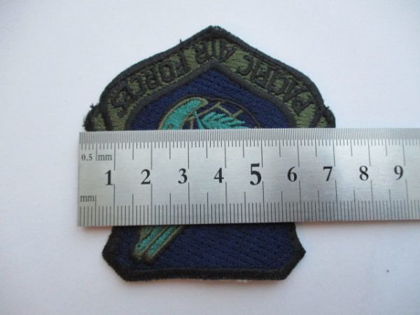 【送料無料・中古】アメリカ空軍PACIFIC AIR FORCES太平洋空軍パッチ刺繍ワッペン/PACAFエアフォースAIR FORCE米空軍USAF米軍OD M52_画像9