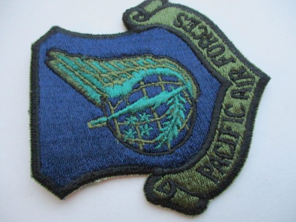 【送料無料】アメリカ空軍PACIFIC AIR FORCES太平洋空軍パッチ刺繍ワッペン/PACAFエアフォースAIR FORCE米空軍USAF米軍ODミリタリーB M52_画像4