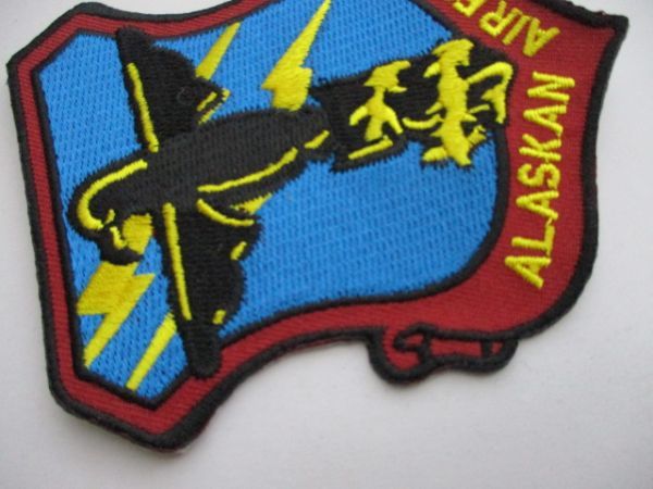 【送料無料】ALASKAN AIR FORCEパッチ刺繍ワッペン/アメリカ空軍エアフォースAIR FORCEトーテムポール米空軍USAF米軍USアラスカ M53_画像4