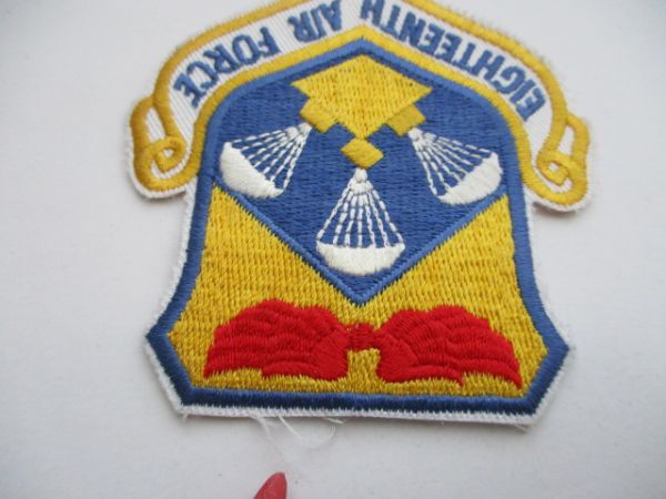 【送料無料】アメリカ空軍EIGHTEENTH AIR FORCE第18空軍パッチ刺繍ワッペン/エアフォースAIR FORCE米空軍USAF米軍USコマンド M53_画像4