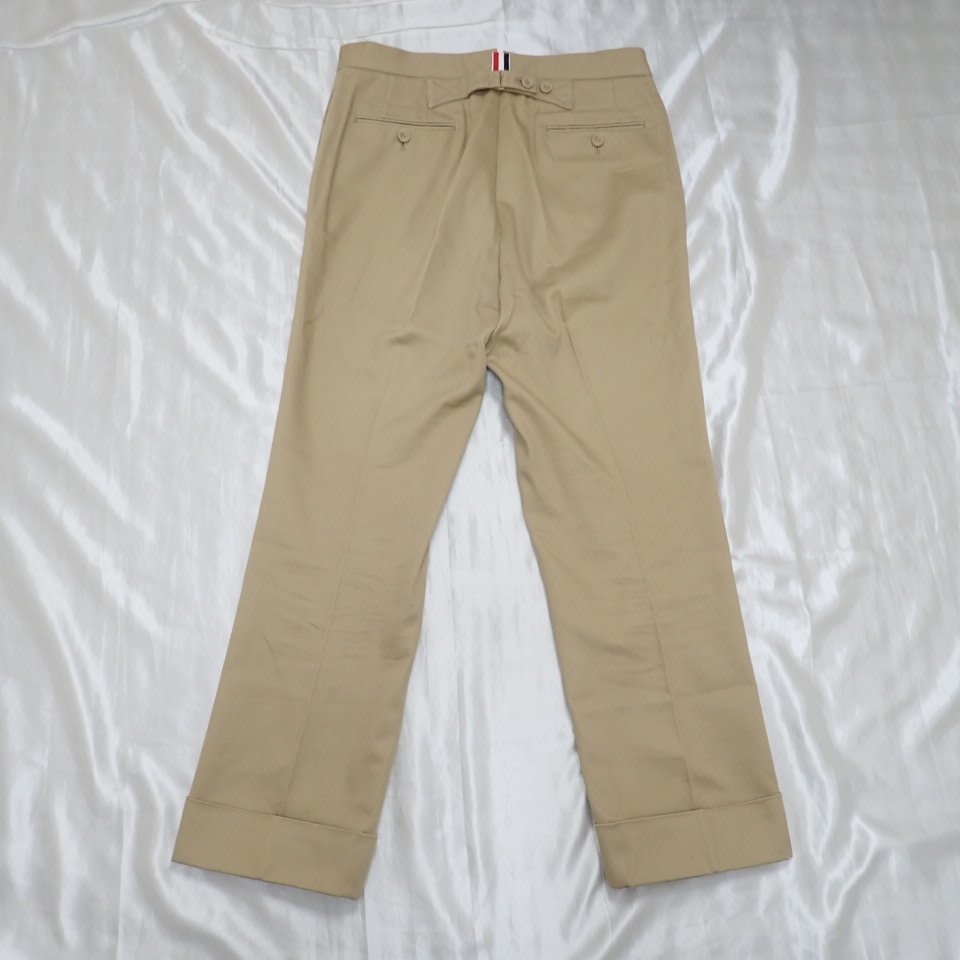 ☆Thom Browne/トムブラウン スラックスパンツ 3/メンズL相当/ベージュ