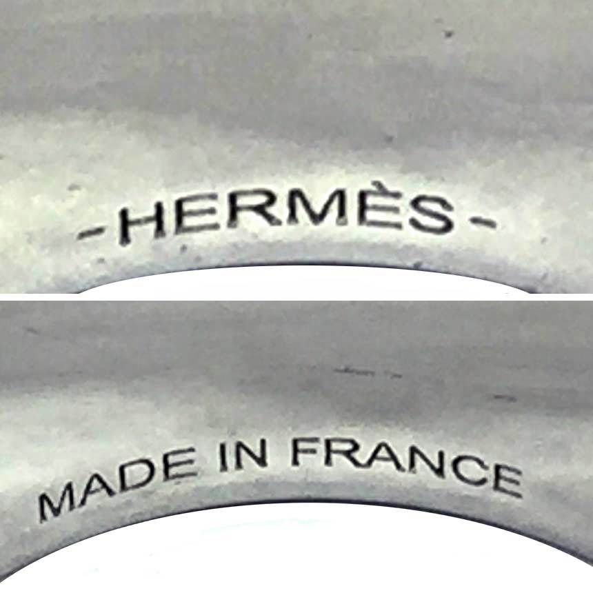 HERMES エルメス H・ディアマン スカーフリング シルバー aq6516
