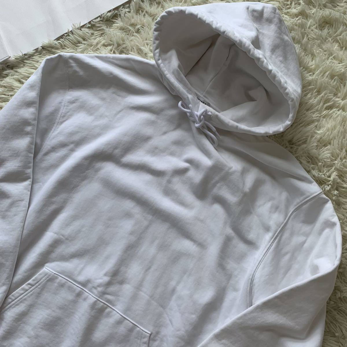1円 美品 BALENCIAGA バレンシアガ バックロゴプリント オーバーサイズ