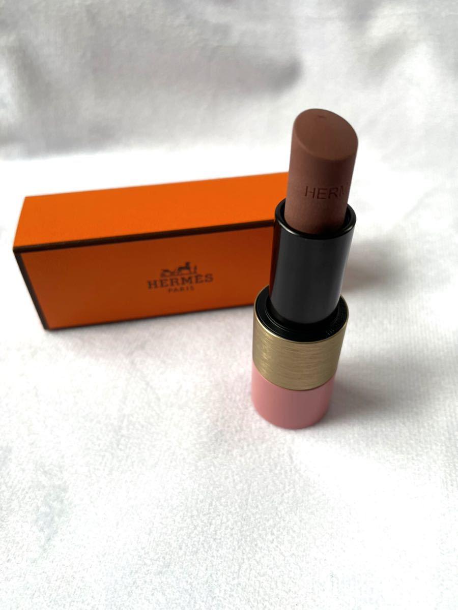 エルメス 口紅 HERMES ローズ ア レーヴル ティンディット リップ バーム 49 タン イタリア ‼️送料無料 未使用品‼️ エルメス リップクリーム レーヴル
