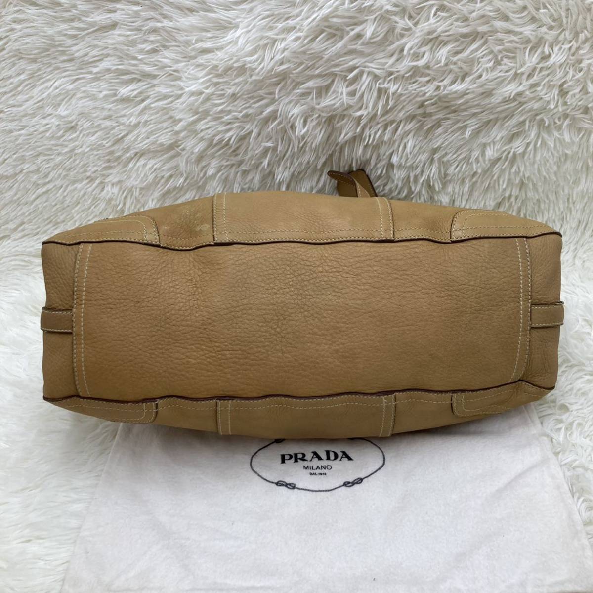 1円 【カード付】 PRADA プラダ ハンドバッグ トート ショルダーバッグ