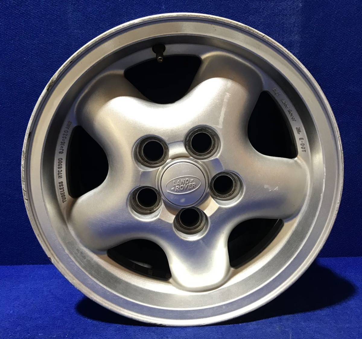 希少!＊ランドローバー＊レンジローバー2nd純正＊16インチホイール＊16x8J/ET+57/PCD120.65-5H＊1本＊当時物＊LANDROVER RANGEROVER 【03】_画像1