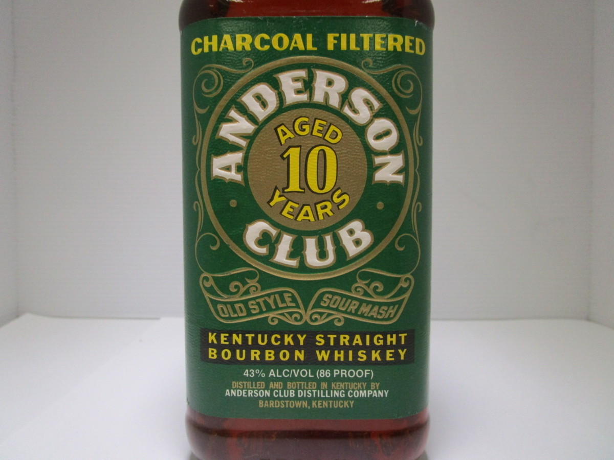 古酒 未開栓 ANDERSON CLUB アンダーソン クラブ 15年 KENTUCKY 古酒 未開栓 ANDERSON CLUB アンダーソン クラブ 15年 KENTUCKY