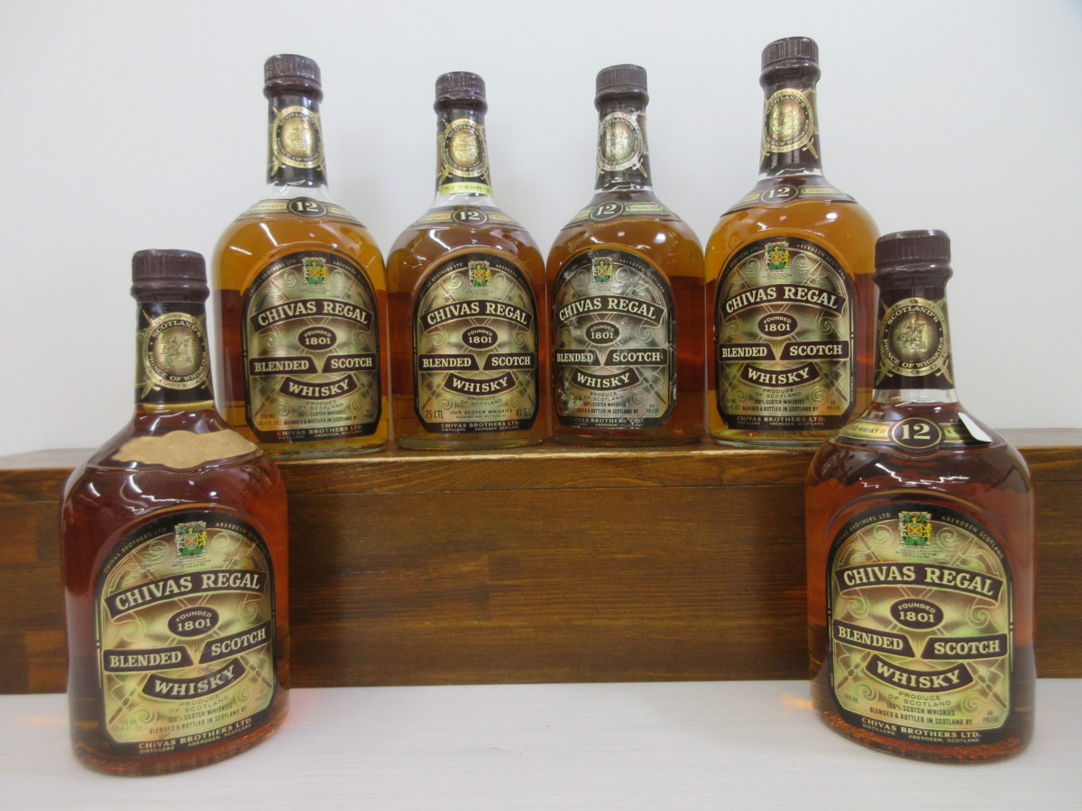 55%割引6本セット シーバスリーガル CHIVAS REGAL 750ml 43% スコッチ 純正卸し売り シーバスリーガル 12年 4本セット ウイスキー