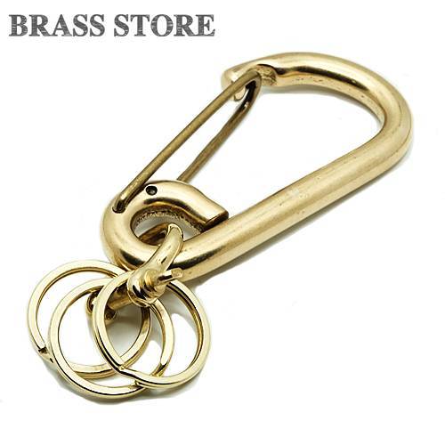  brass kalabina key holder ( big size ) brass Gold solid brass key ring key hook key case belt loop men's 