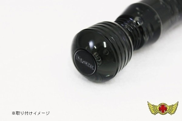 MADMAX for truck goods DENMA shift knob foam 100mm clear Fuso NEW Fighter for / conversion adaptor attaching [ postage 800 jpy ]