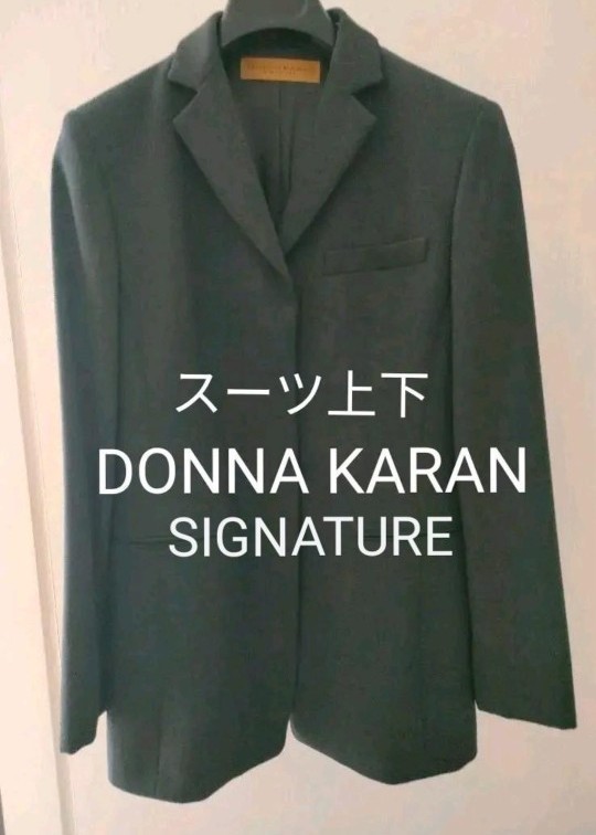 ダナキャラン DONNA KARAN レディース パンツスーツ 上下セット ウール100%