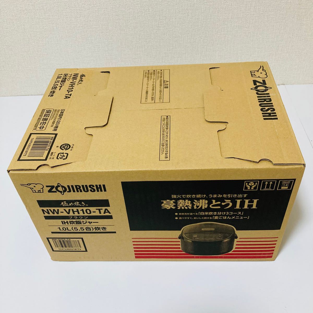 新品未開封 ZOJIRUSHI（象印） NW-VH10-TA IH炊飯ジャー（5 5合炊き