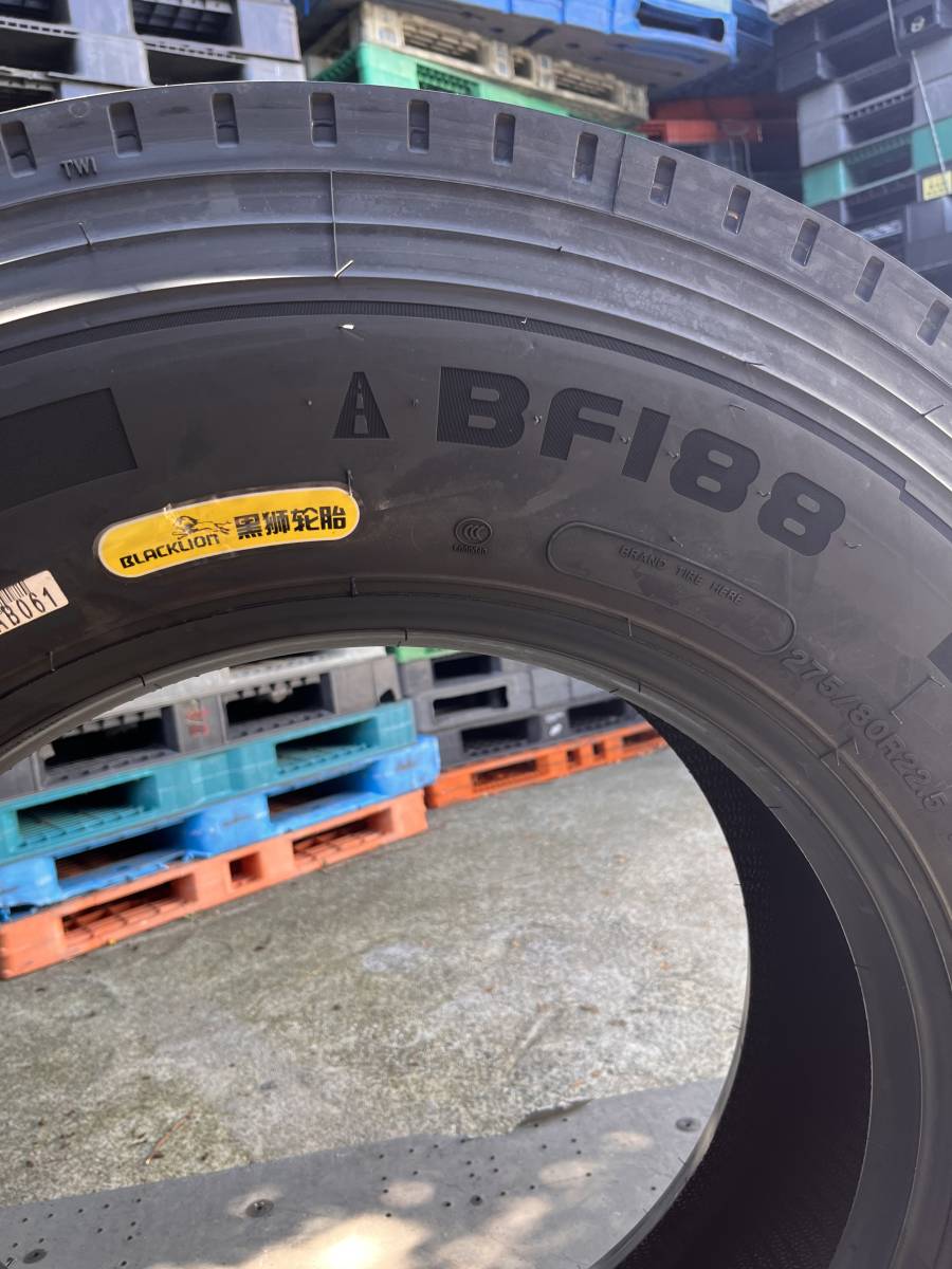 ★即納★即決★新品★ 275/80R22.5 18PR 149/146L BF188 ★トラックタイヤ★BLACKLION★ブラックライオン _画像4